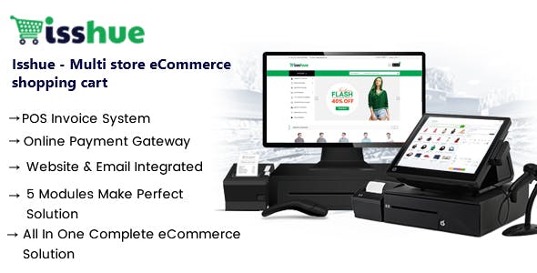 Isshue - Multi Store Ecommerce Shopping Cart Software