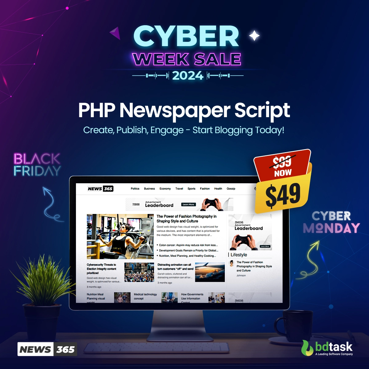 News365 PHP Newspaper, Magazine & Blog Script