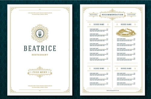 Restaurant Menu Design Example 4