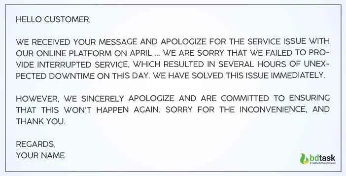 say sorry to Inconvenience people